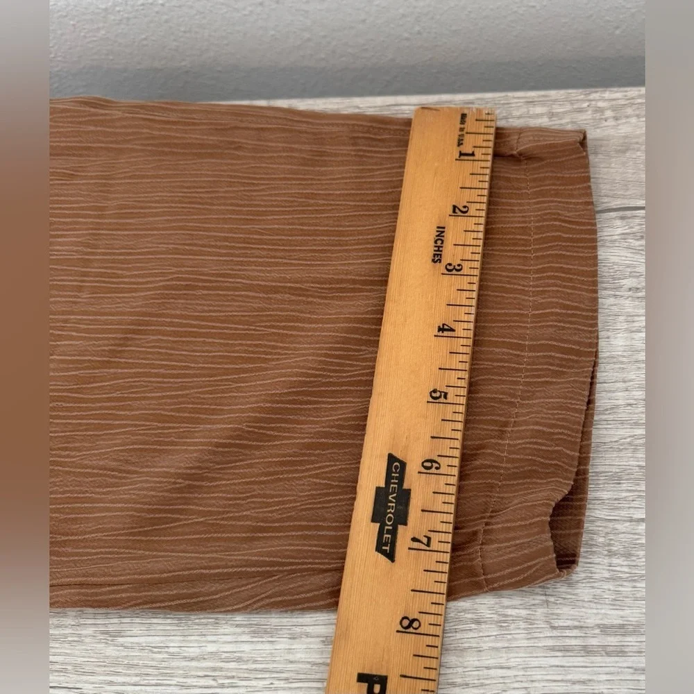 Soft Surroundings Turis Straight Leg Cropped Ankle Pants Silky NWT Large - Picture 5 of 10